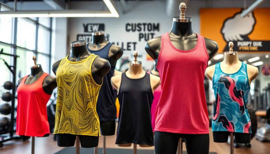 Custom athletic tank tops for sports and activewear